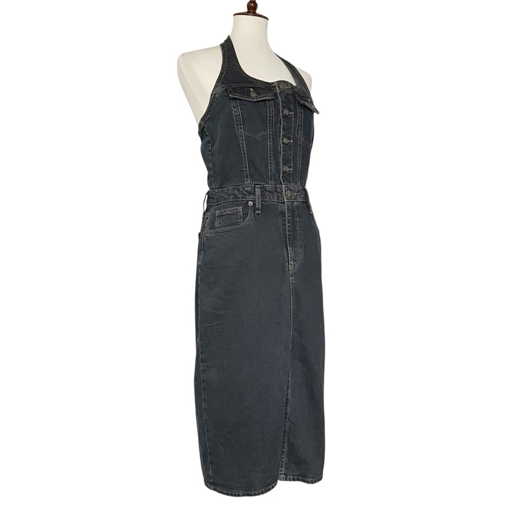 Universal Thread Women's Midi Halter Denim Dress … - image 5